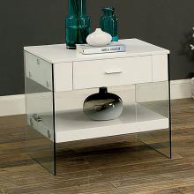 Raya Contemporary End Table with Storage Drawer