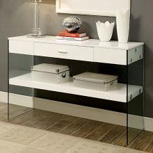 Raya Contemporary Sofa Table with Storage Drawer