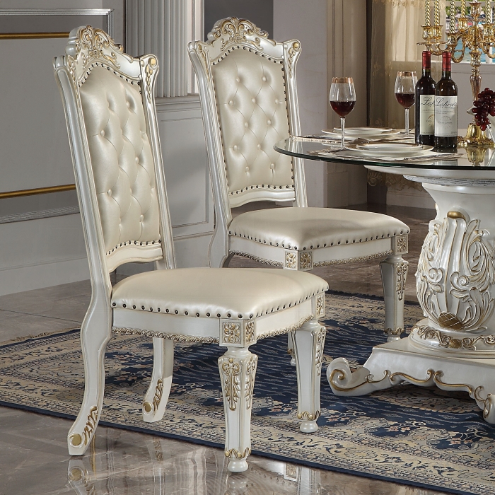 Vendome Antique Pearl Side Chair Set of 2