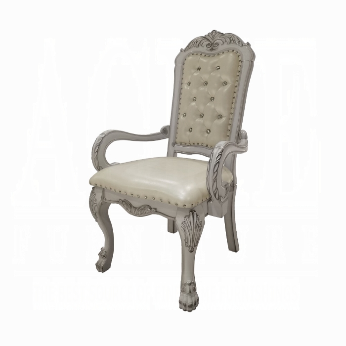 Dresden Bone White Arm Chair Set of 2