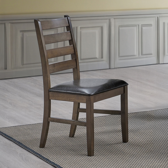 Damica Walnut Side Chair Set of 2