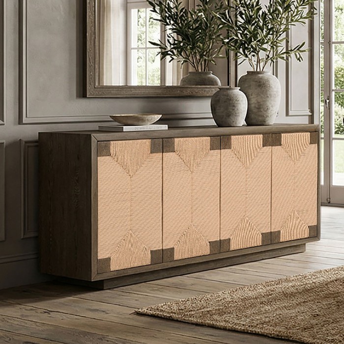 Casoria Rustic Dark Walnut Sideboard