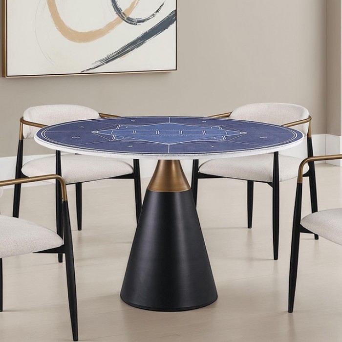 Hobro Contemporary Black Dining Table