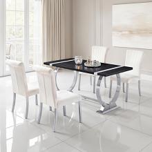 Horley 60" Silver Frame Dining Table