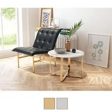 Globe Faux Marble End Table