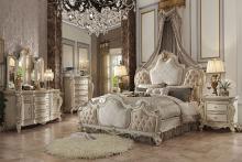 Picardy Fabric Antique Pearl Victorian Style Bed Picardy Fabric Antique Pearl Victorian Style Bed
