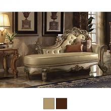 Vendome Traditional Design Chaise with 2 Pillows